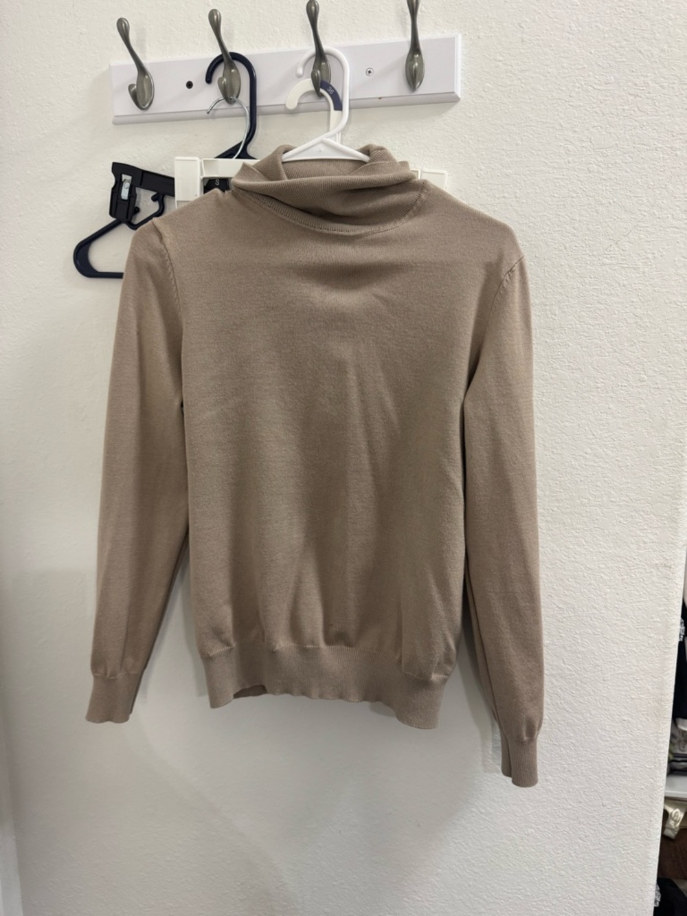 Madison Men's Turtleneck Sweater in Taupe